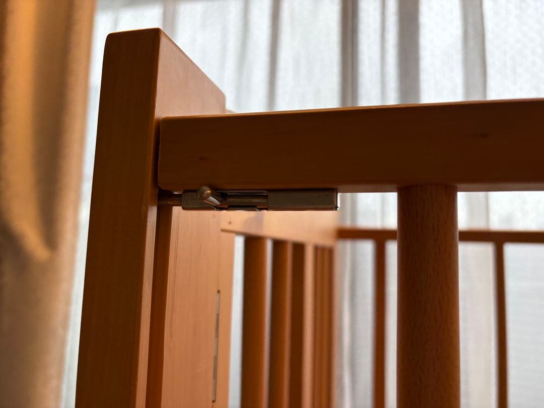 石崎家具 ハイタイプ ミニベビーベッド ワンタッチハイベッドプチ【B品】日本製