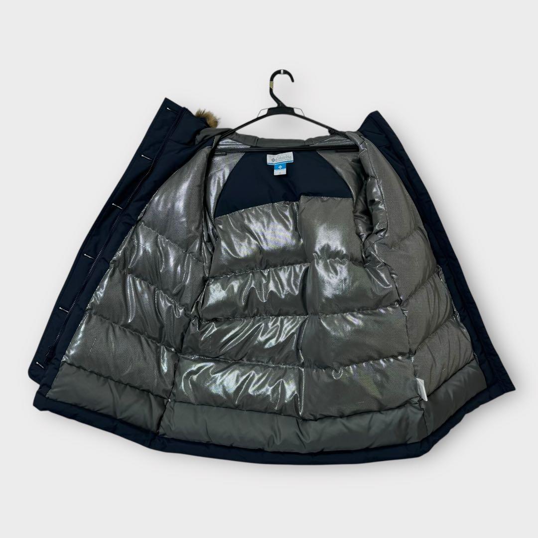 9461.コロンビア タナナループダウンジャケット PL7758 ネイビー