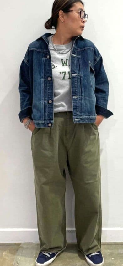 ヴィンテージヘリンボーンペインターパンツ