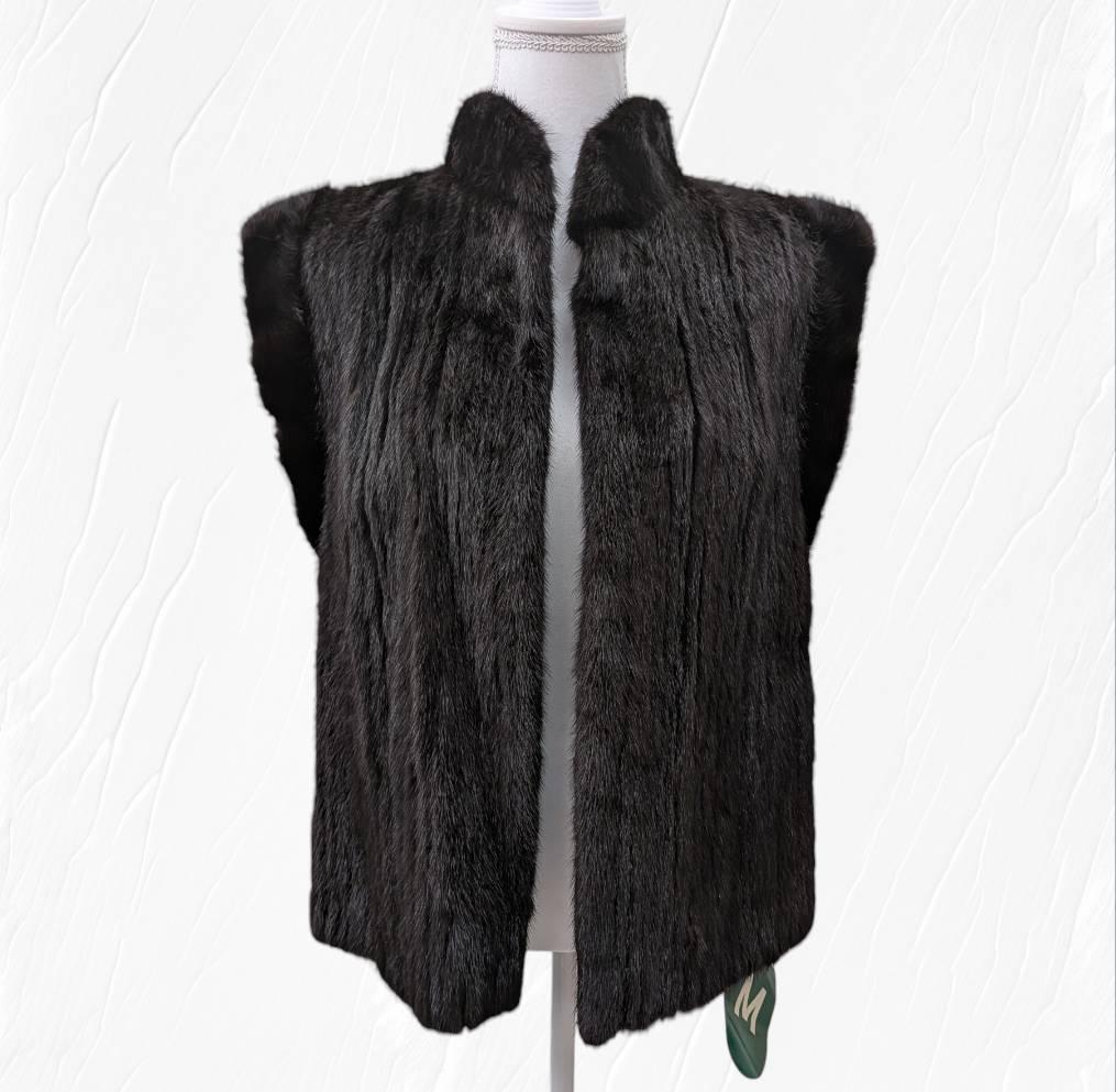【未使用】SAGA MINK JINDO サガ ミンク 高級 毛皮 ベスト Ｍ