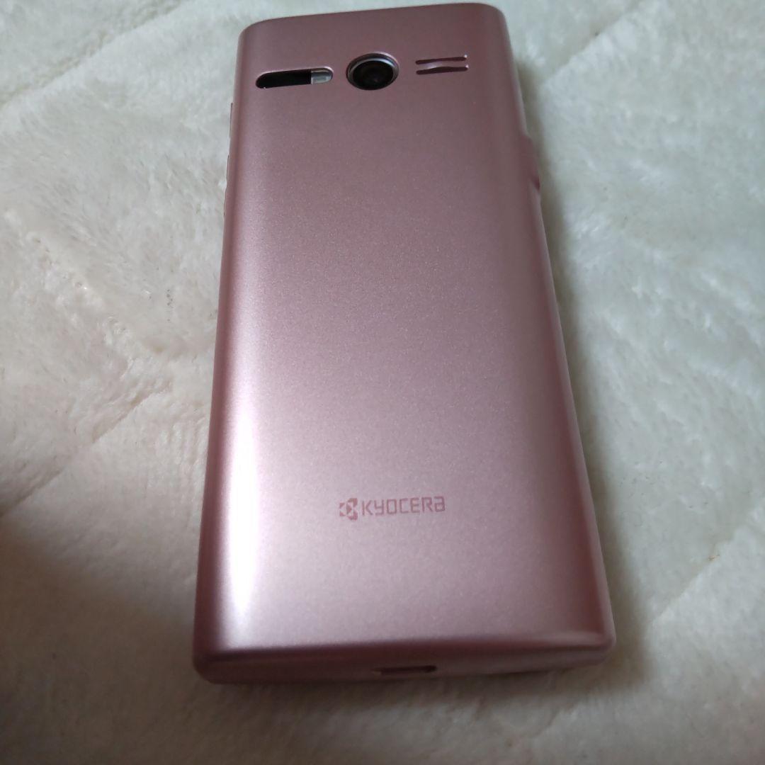 4G かんたんケータイ KYF36 ピンク SIMロック解除済み