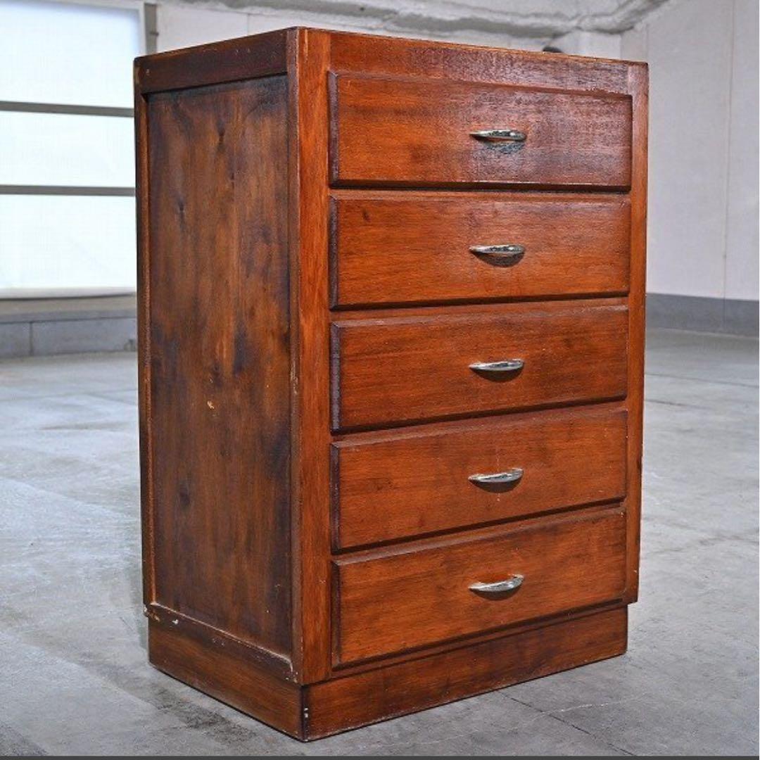 英国ビンテージ ソレント社 サイドチェスト パイン材 ミッドセンチュリー 収納