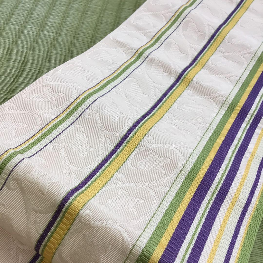 【半幅帯】博多織　本場筑前　正絹　⭐︎新品⭐︎ さくら 半幅帯