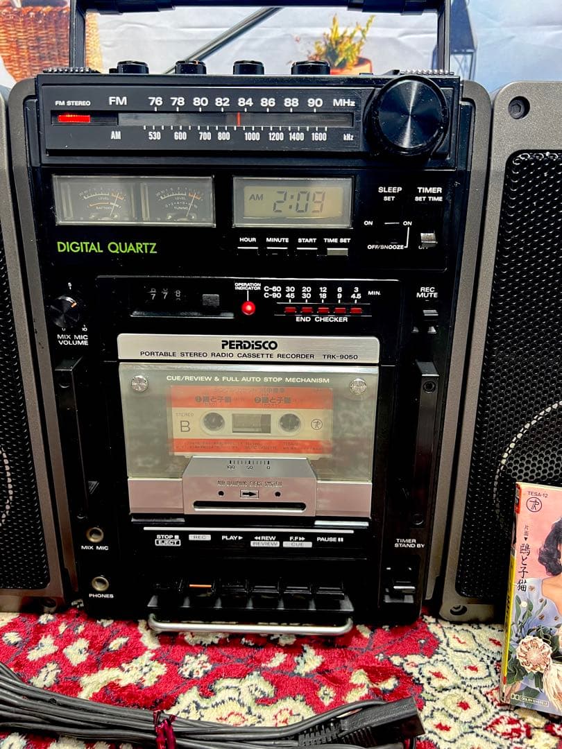 日立パーディスコ TRK-9050 ラジカセメンテナンス済み中古動作美品