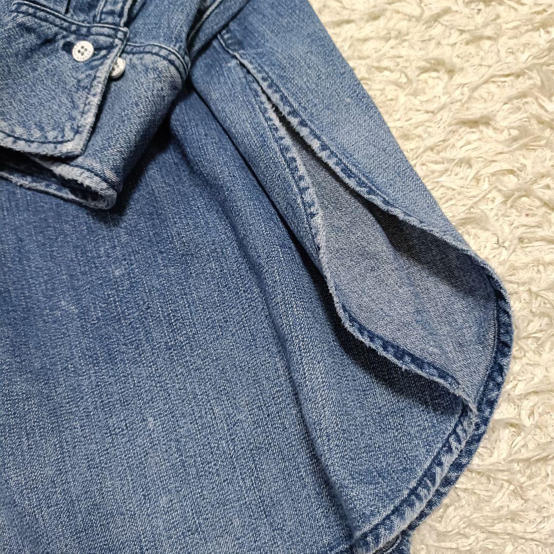 【新品タグ付】アッパーハイツ THE FLUTTER オーバーサイズデニムシャツ