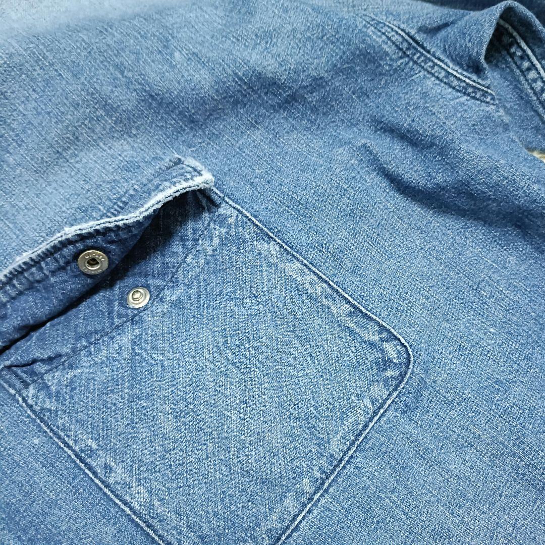 【新品タグ付】アッパーハイツ THE FLUTTER オーバーサイズデニムシャツ