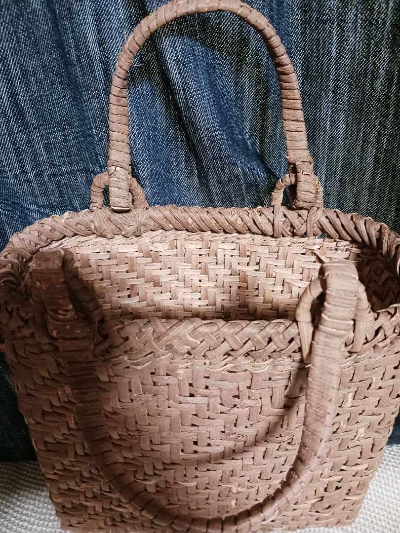 【未使用】山葡萄かごバック　国産