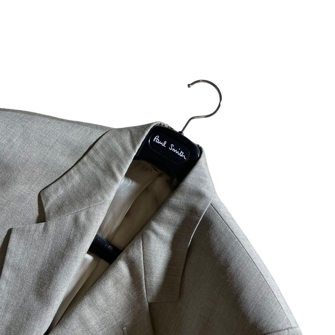 ヒューゴボス　スーツ　セットアップ　super100's ノーベント　グレージュ