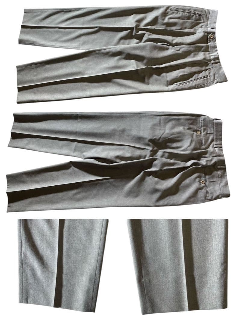 ヒューゴボス　スーツ　セットアップ　super100's ノーベント　グレージュ