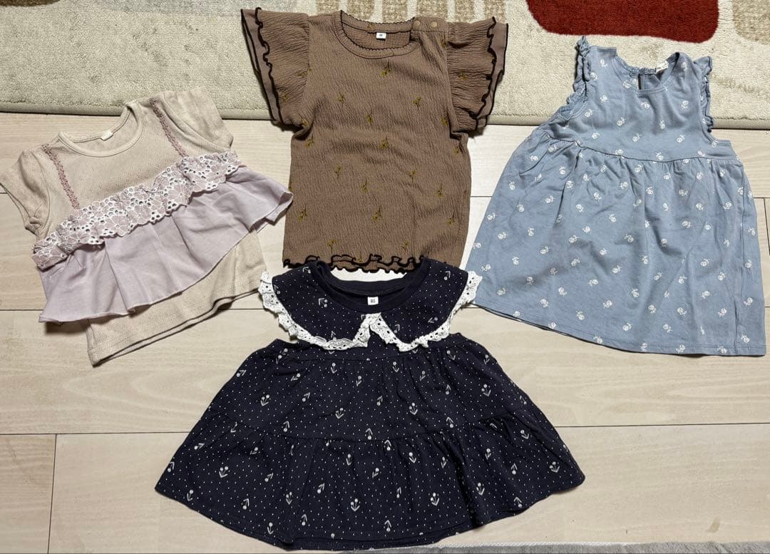 まとめ売り23点　女の子　春夏服　80.90 アウターあり　プティマイン