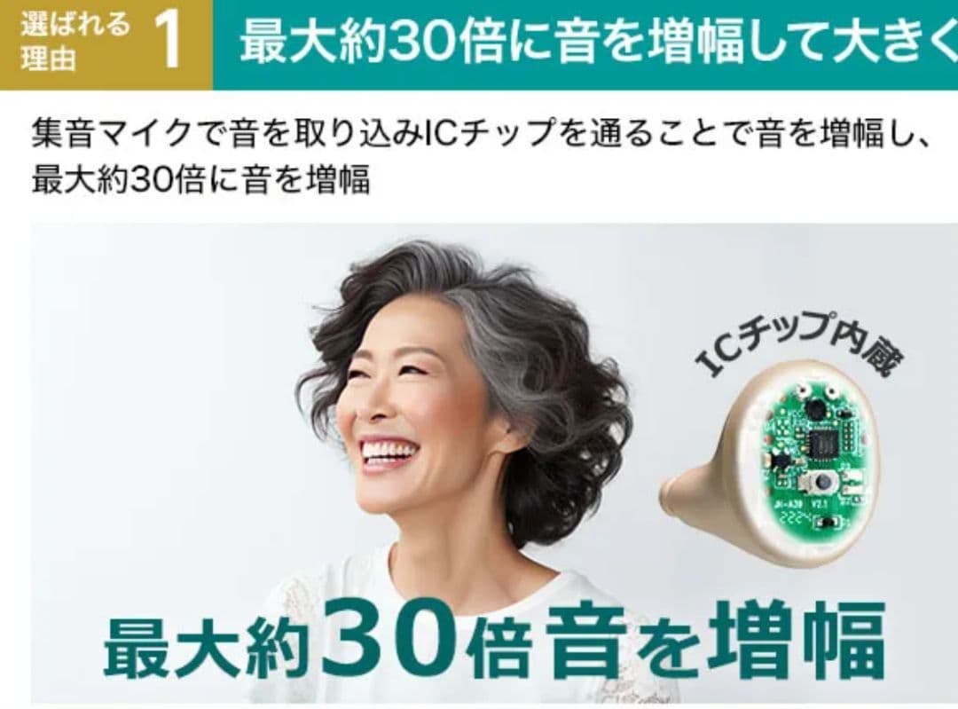 楽ちんヒアリング 耳穴型 集音 RA-SABG1 ショップジャパン