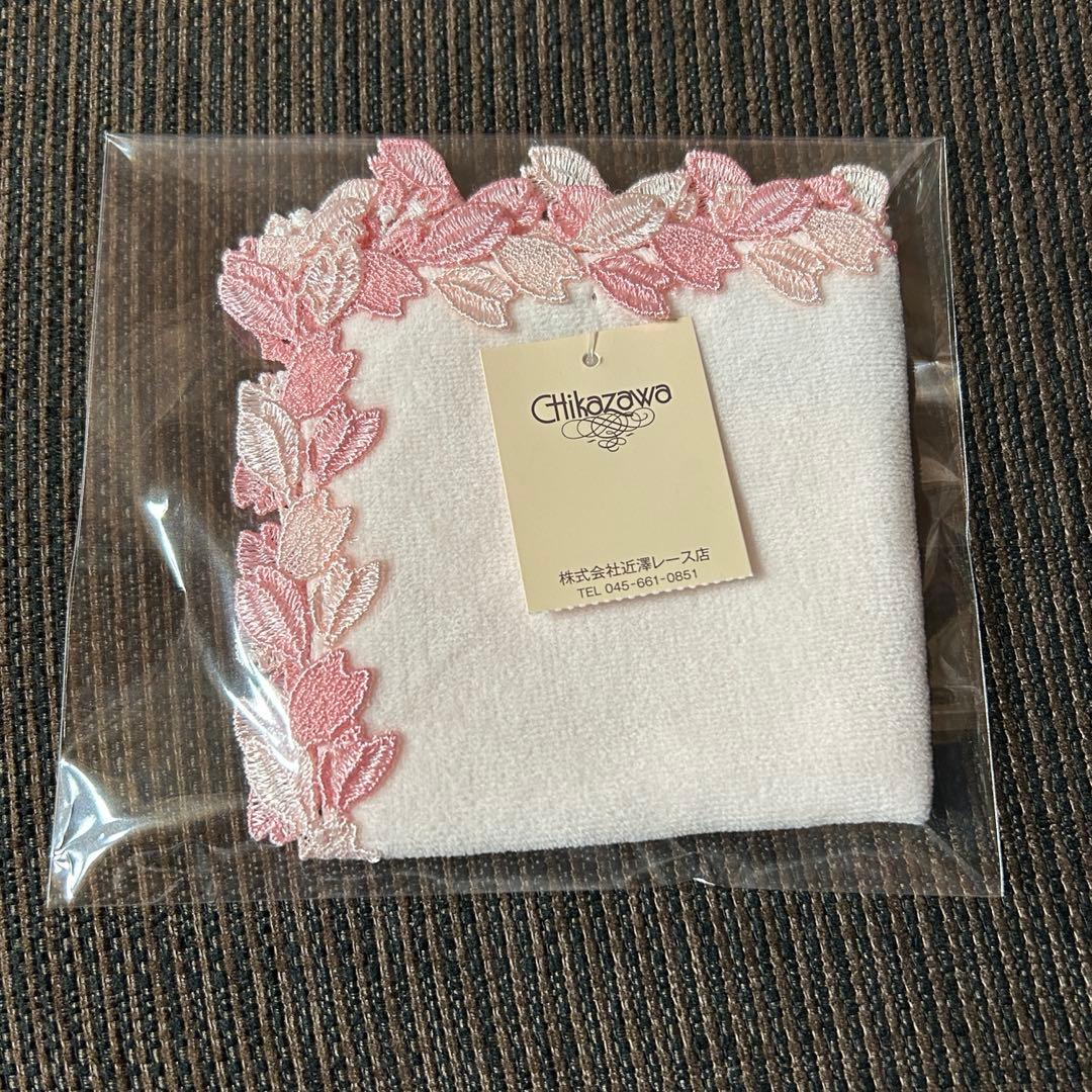 新品レア 近沢レース ミニタオルハンカチ さくらセット①