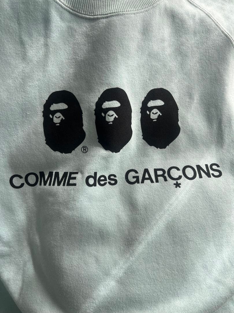 COMMEdesGARCONS A BATHING APE大阪限定スウェットL
