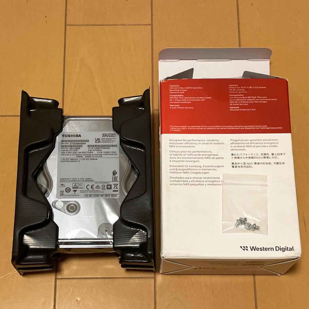 【未使用】東芝 DT02ABA200V 2TB 3.5インチ HDD