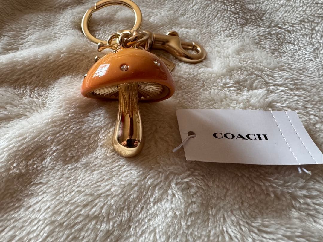 コーチマッシュルームバッグチャーム