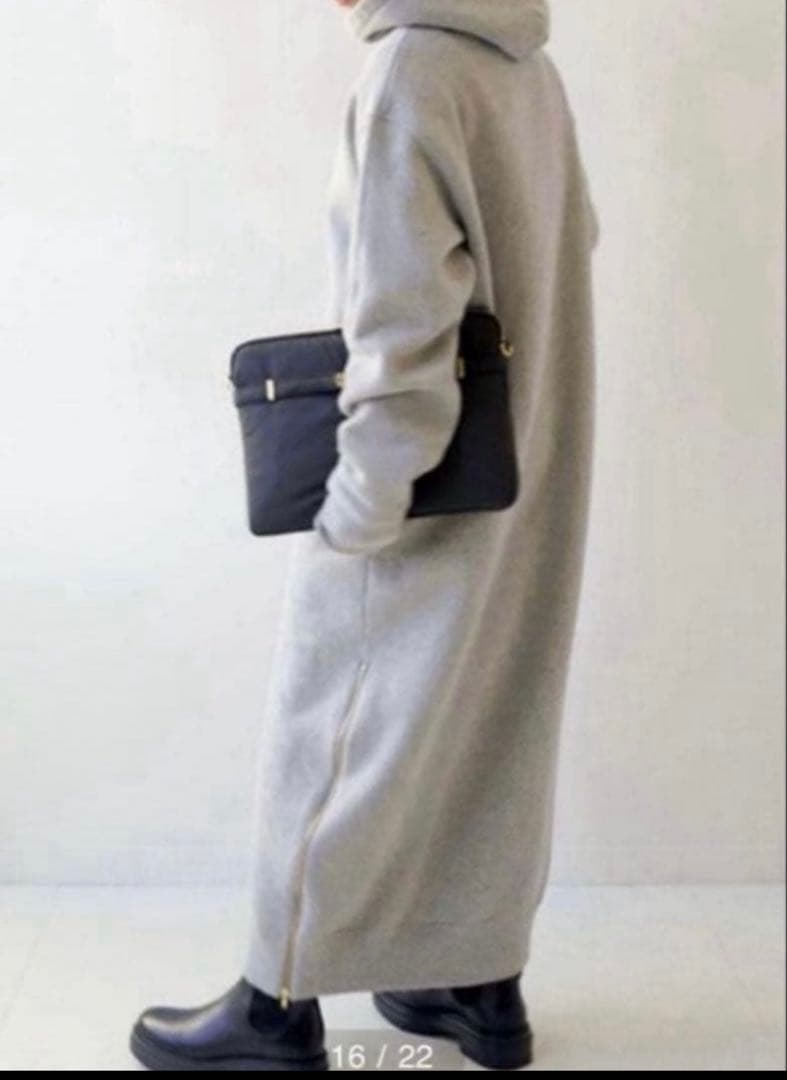 ドゥーズィエムクラス　スウェット ドレス　スウェットワンピース/グレー