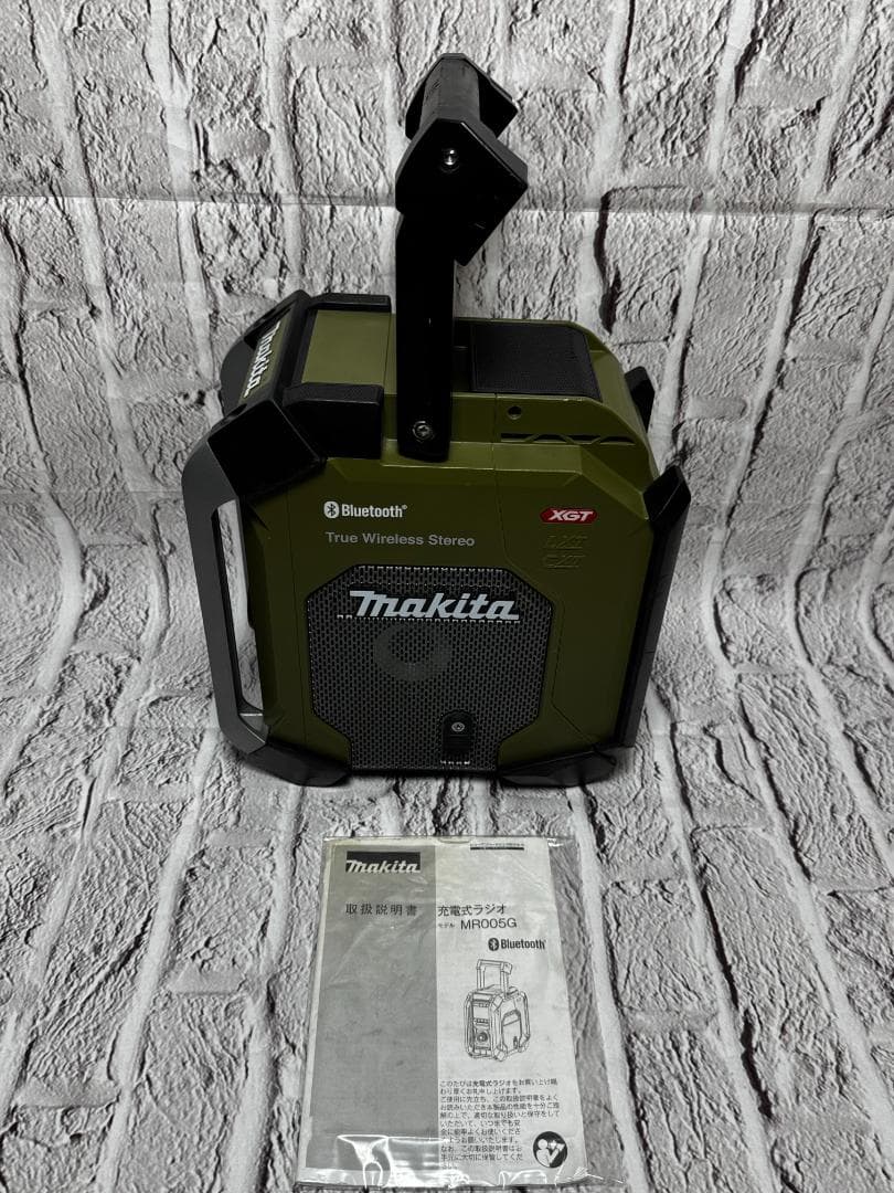 マキタ充電式ラジオ MR005G　オリーブ　ｗ14625-1111-⑤