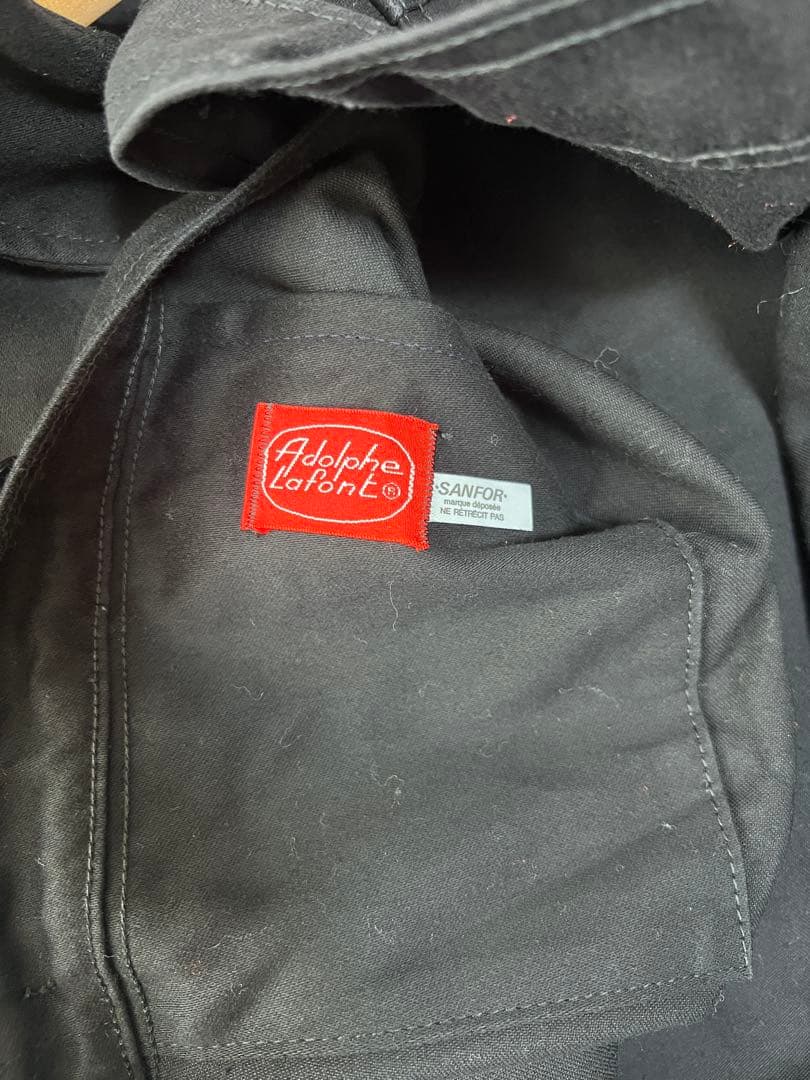 Adolphe Lafont ブラックモールスキン ジャケット 60~70s