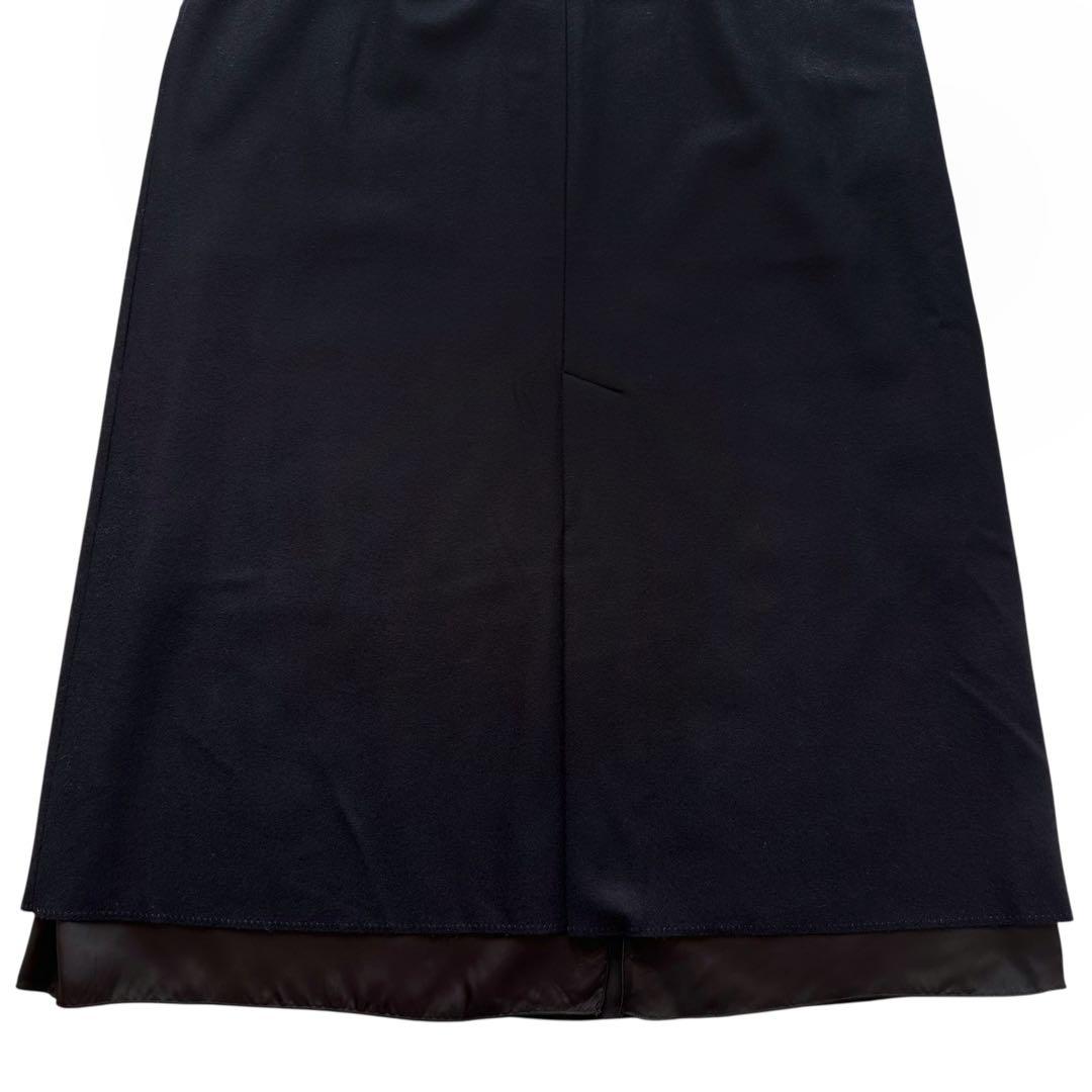 ebure / 24AW ライトメルトンワンピース ロング丈 ウール100%