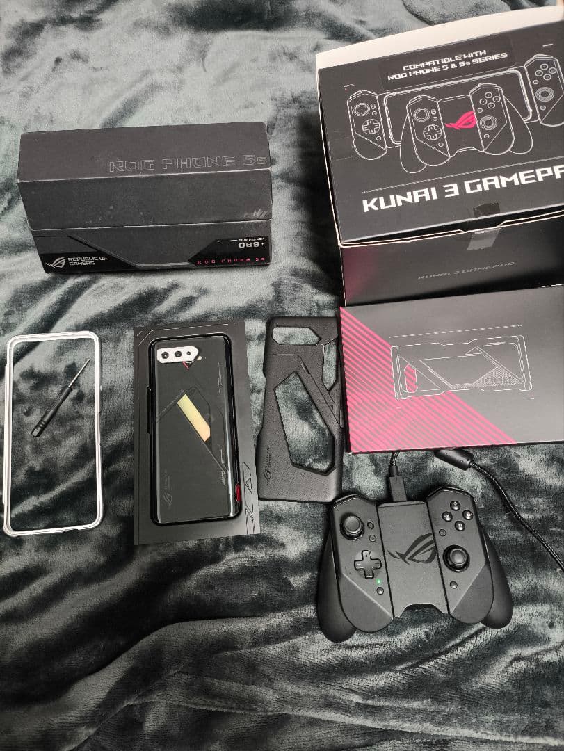 スマートフォン本体 ROG Phone 5spro 18GB 512GB+ Kunai 3