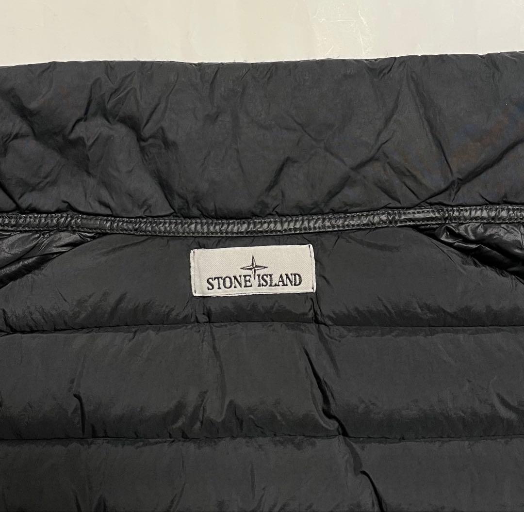 stone GARMENT DYED DOWN ダウンベスト 黒 L