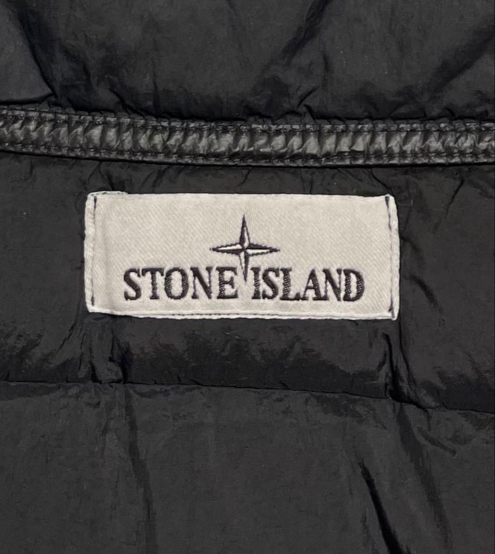 stone GARMENT DYED DOWN ダウンベスト 黒 L