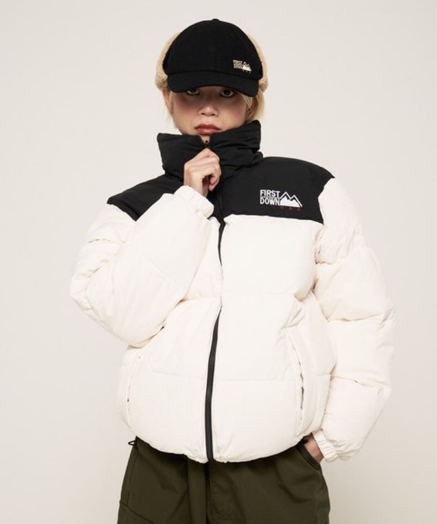 最安値 FIRSTDOWN バブルダウンジャケット マイクロフト リバーシブル
