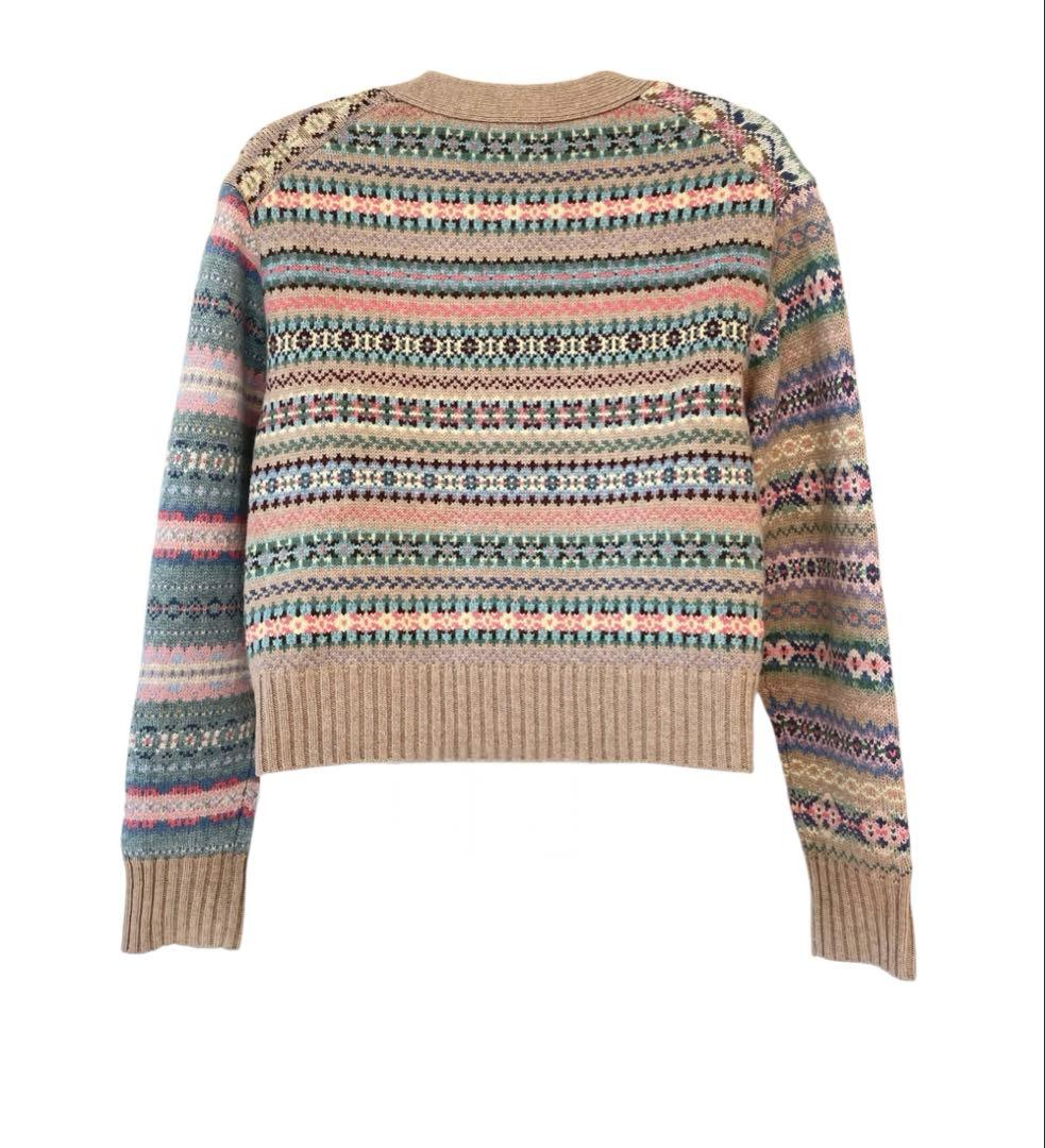 即完売品⭐︎美品⭐︎ラルフローレン⭐︎パネルド フェア アイル Vネック カーディガン