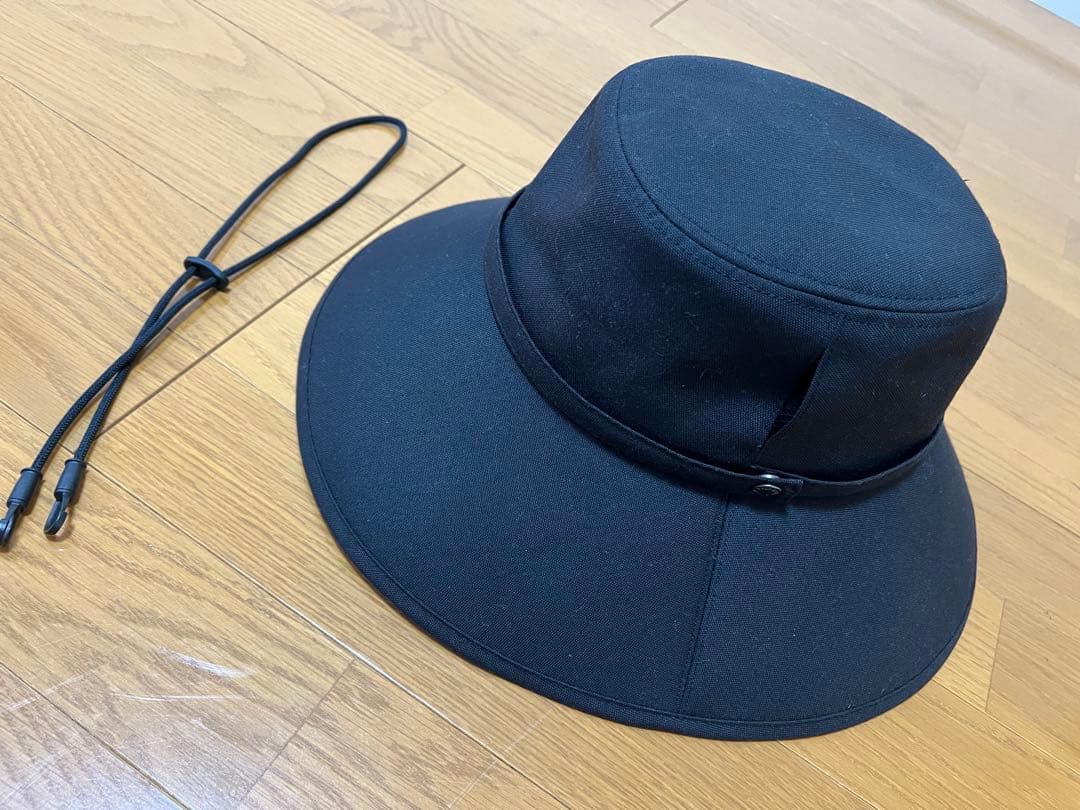 サンバリア100 ウィンドハット ブラック 黒 M 帽子