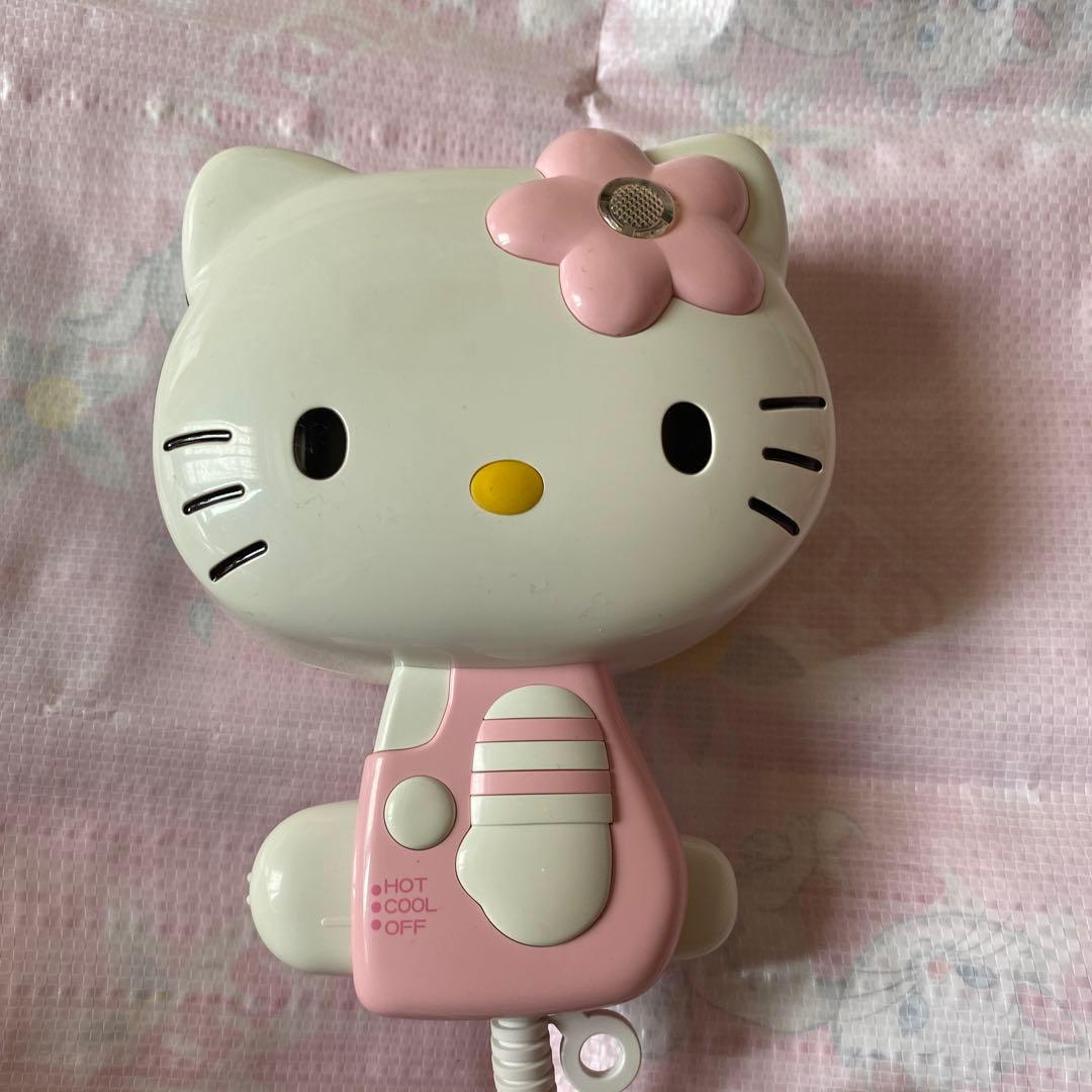 ハローキティ　レトロ　ヘアードライヤー　　　キティダイカットドライヤー　未使用