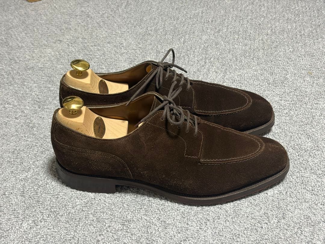 靴 Edward green Dover Mink suede UK8.5E 606