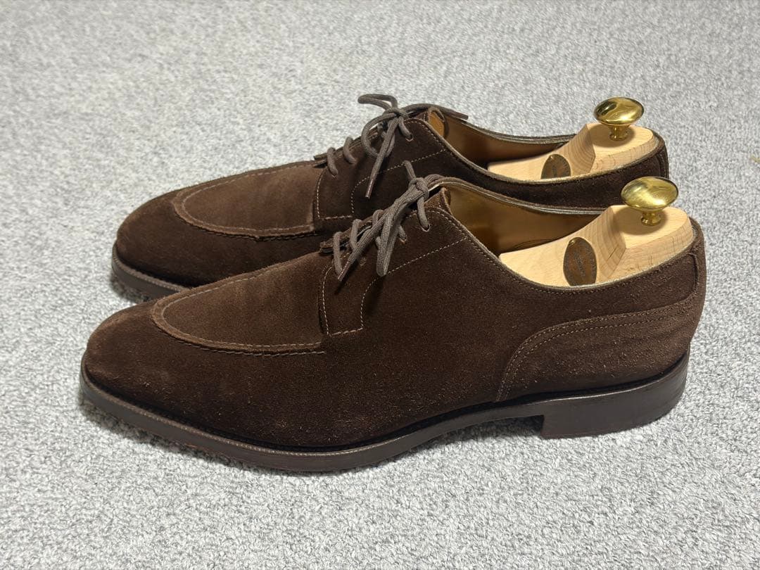 靴 Edward green Dover Mink suede UK8.5E 606