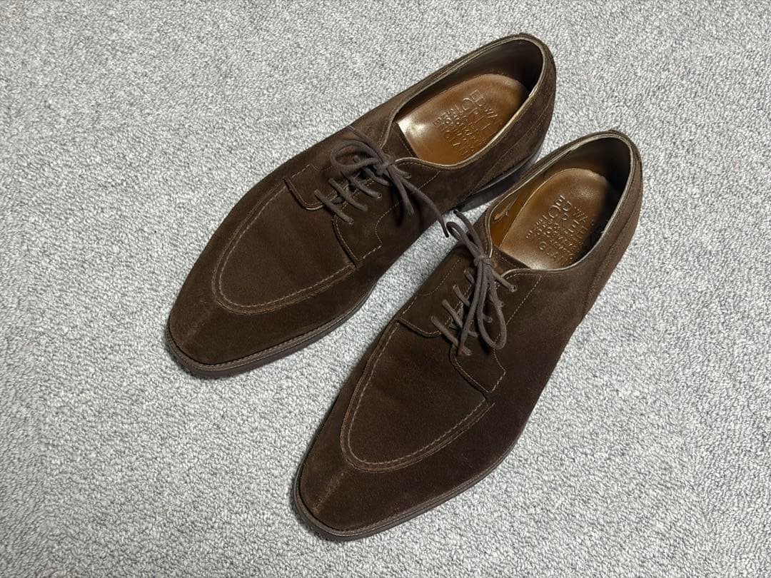 靴 Edward green Dover Mink suede UK8.5E 606