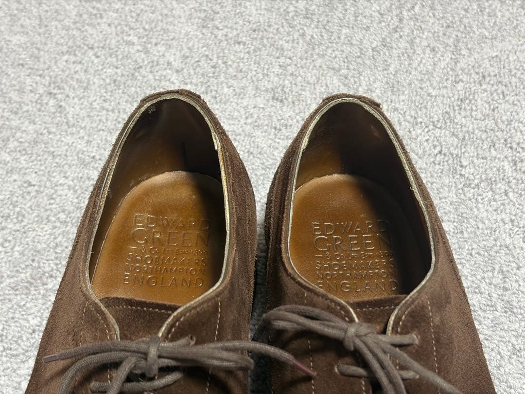 靴 Edward green Dover Mink suede UK8.5E 606