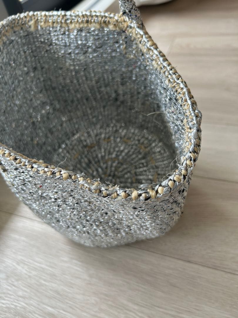 rectangle シルバーバスケット　ビッグトート