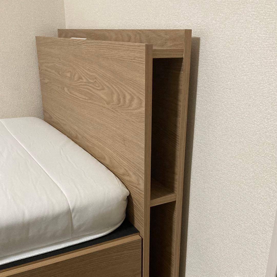 ★専用★《引取限定》ニトリ 収納ベッド & マットレス ライト◦コンセント付き