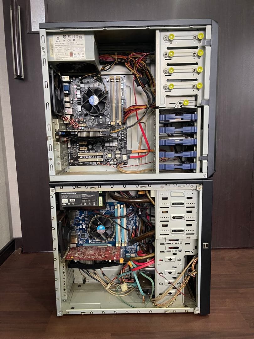 自作 PC デスクトップ タワー ケース 3セット （ 内部パーツ付 ） LED