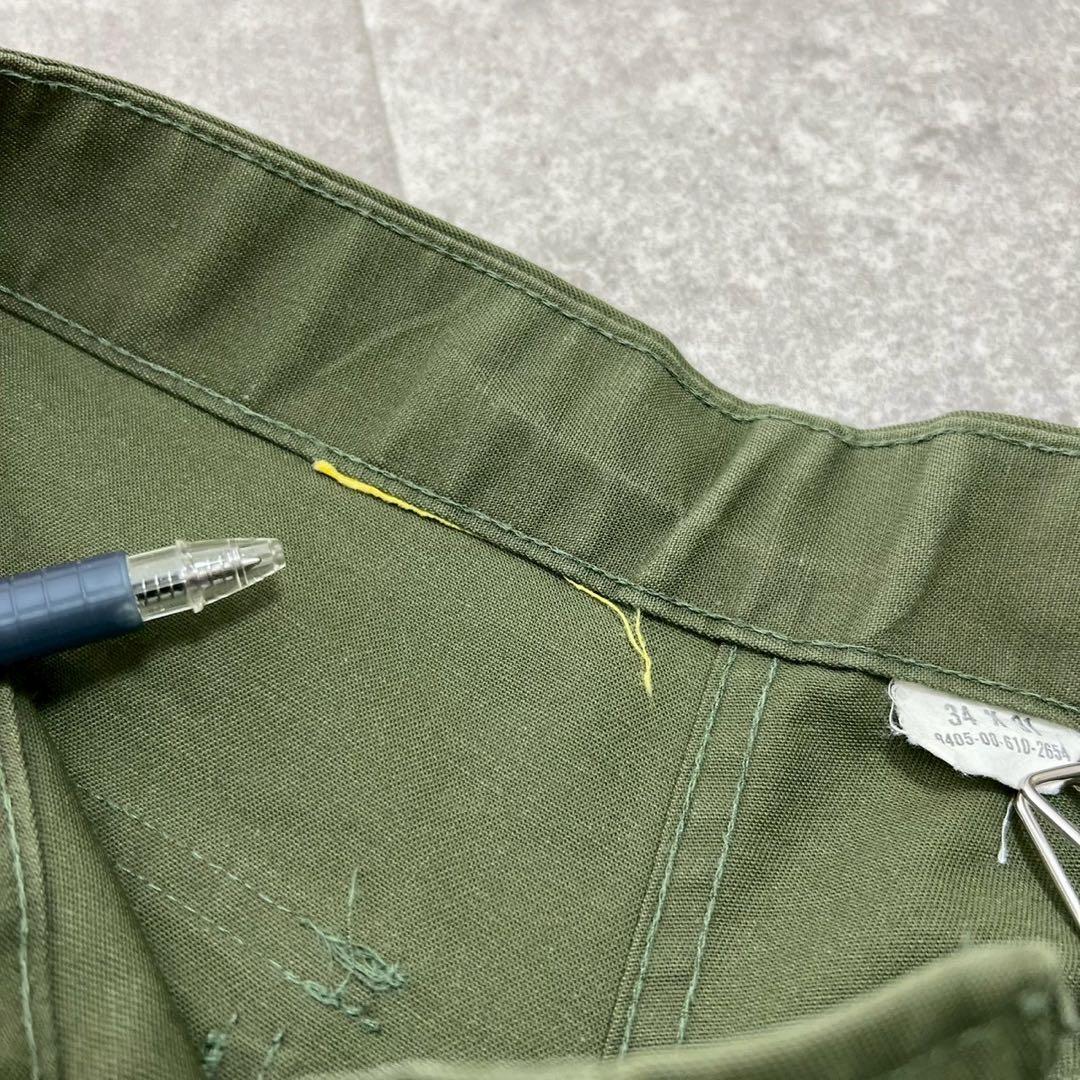 34×31 アメリカ軍　OG507 ベイカーパンツ　実物　オリジナル　ビンテージ
