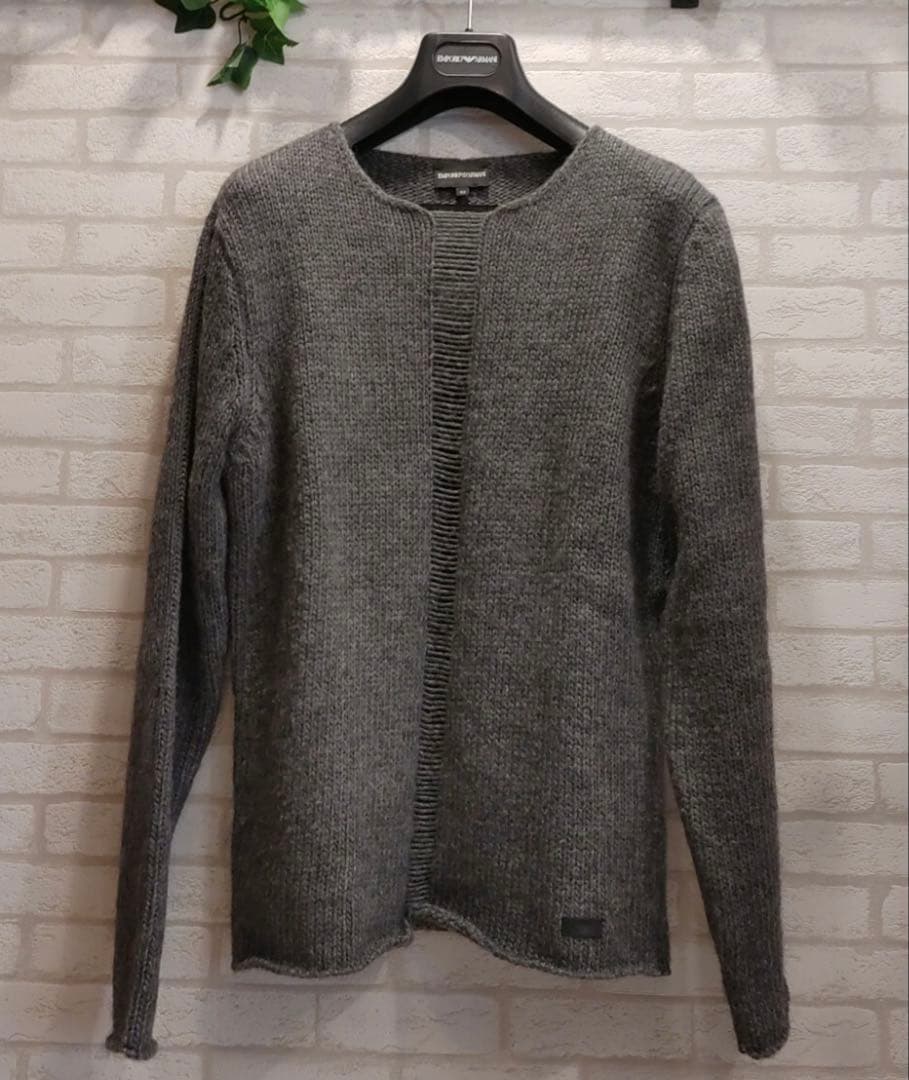 EMPORIO ARMANI メンズ トップス　モヘア混 長袖 ニットサイズ52