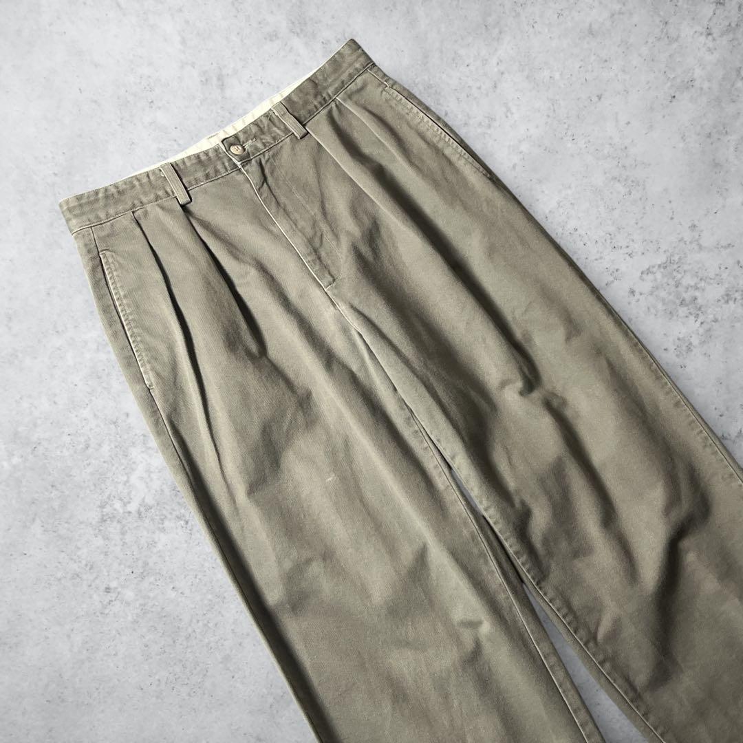 ぽ*よ様 USA製ポロラルフローレンポロチノANDREWグレージュW31古着vi