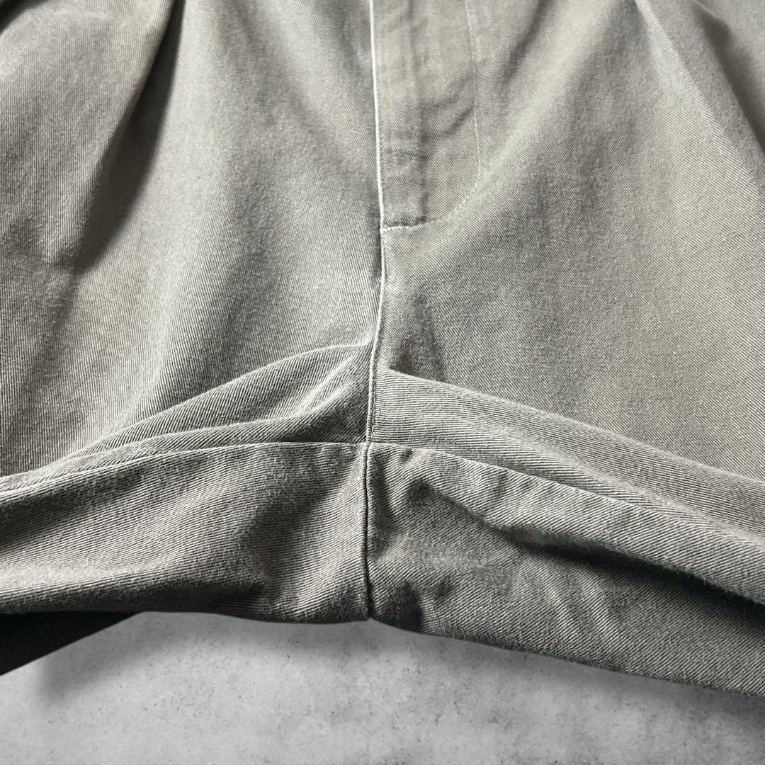 ぽ*よ様 USA製ポロラルフローレンポロチノANDREWグレージュW31古着vi