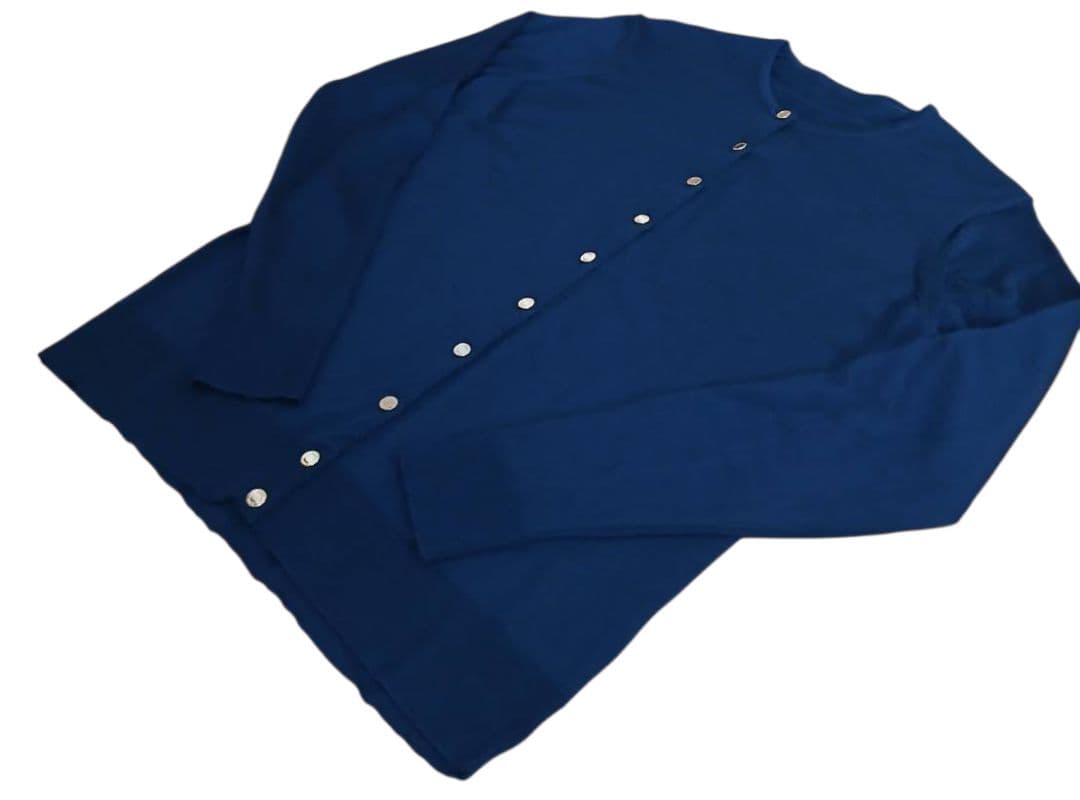 【未着用】MUSEDeuxiemeClasseクルーネックカーディガン金ボタン