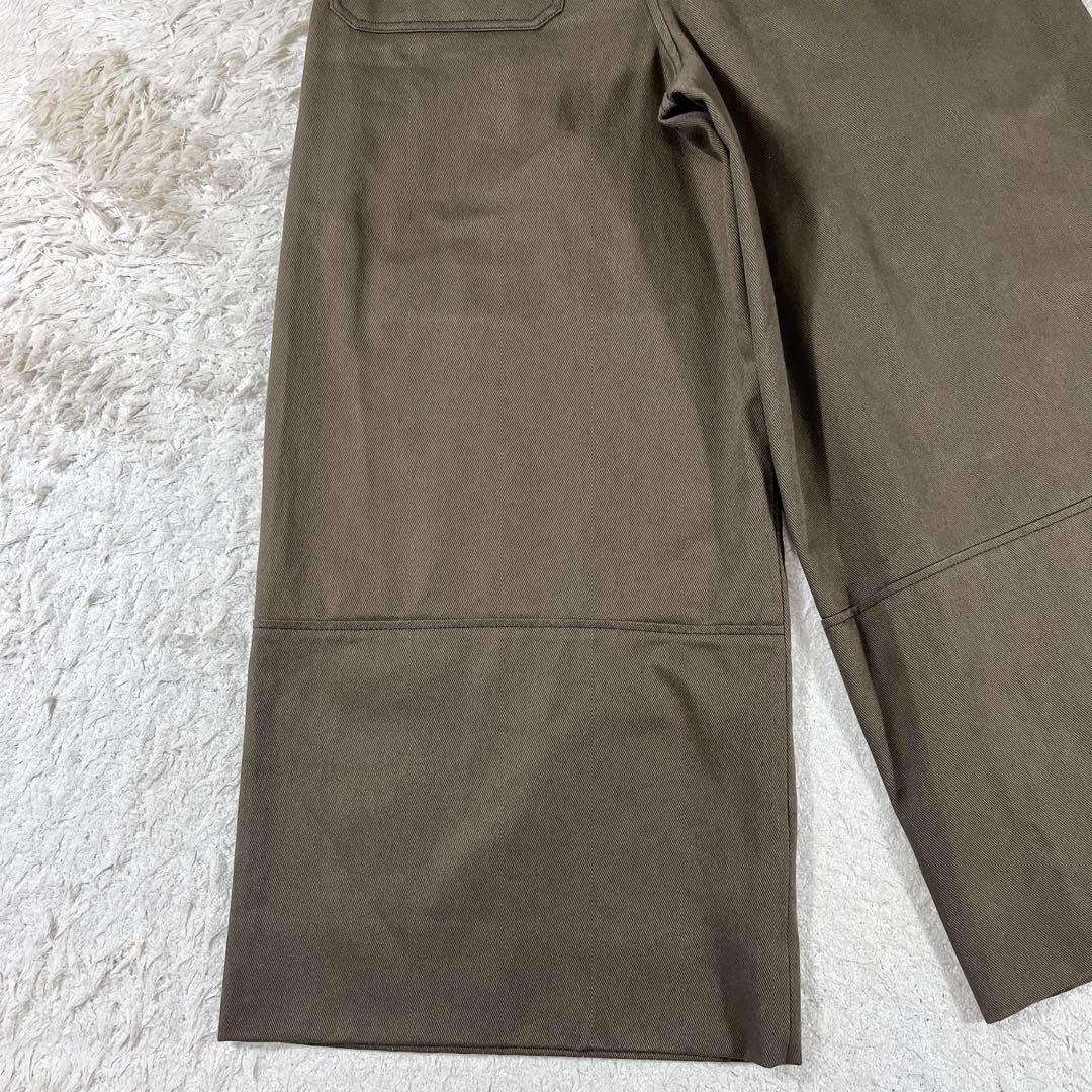 ✨極美品 マックスマーラ ベルテッド2タックワイドカーゴパンツ カーキ 40