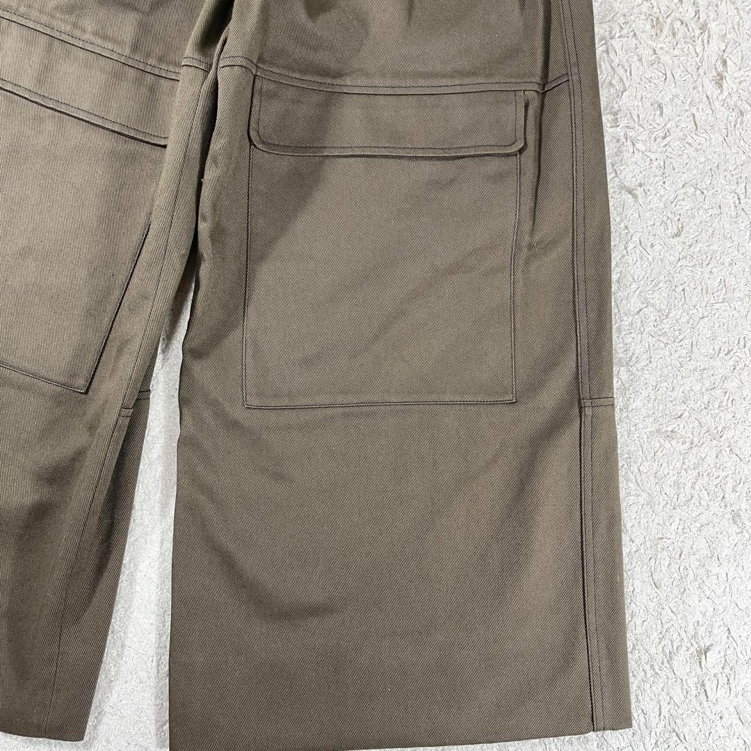✨極美品 マックスマーラ ベルテッド2タックワイドカーゴパンツ カーキ 40
