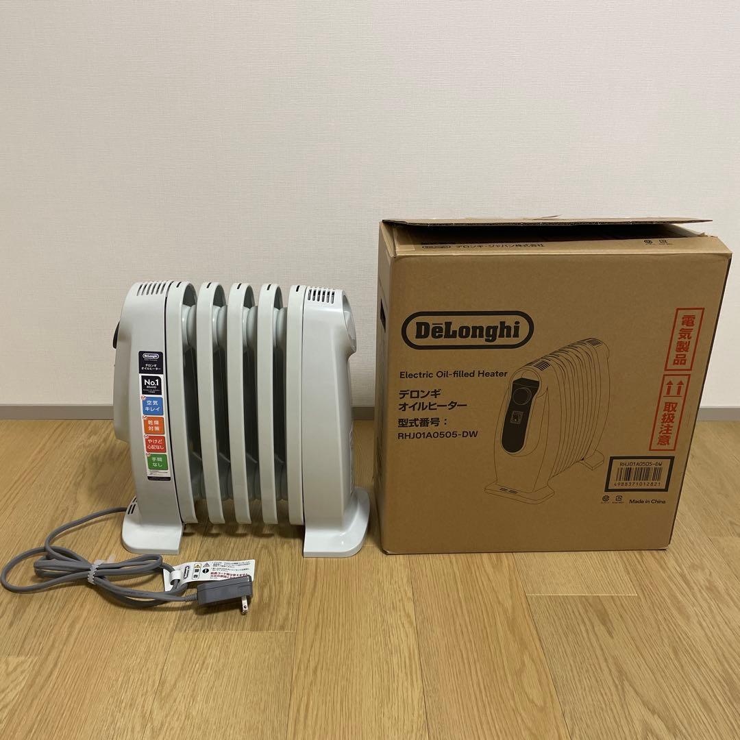デロンギオイルヒーター RHJ01A050-DW 小型　3畳程度・脱衣所等