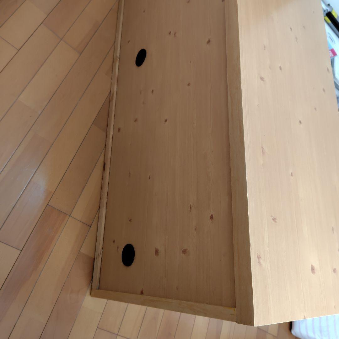 木製テレビ台 ガラス扉付き