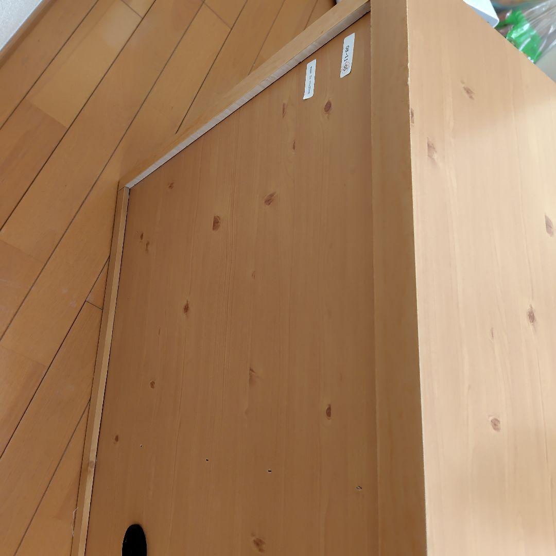 木製テレビ台 ガラス扉付き