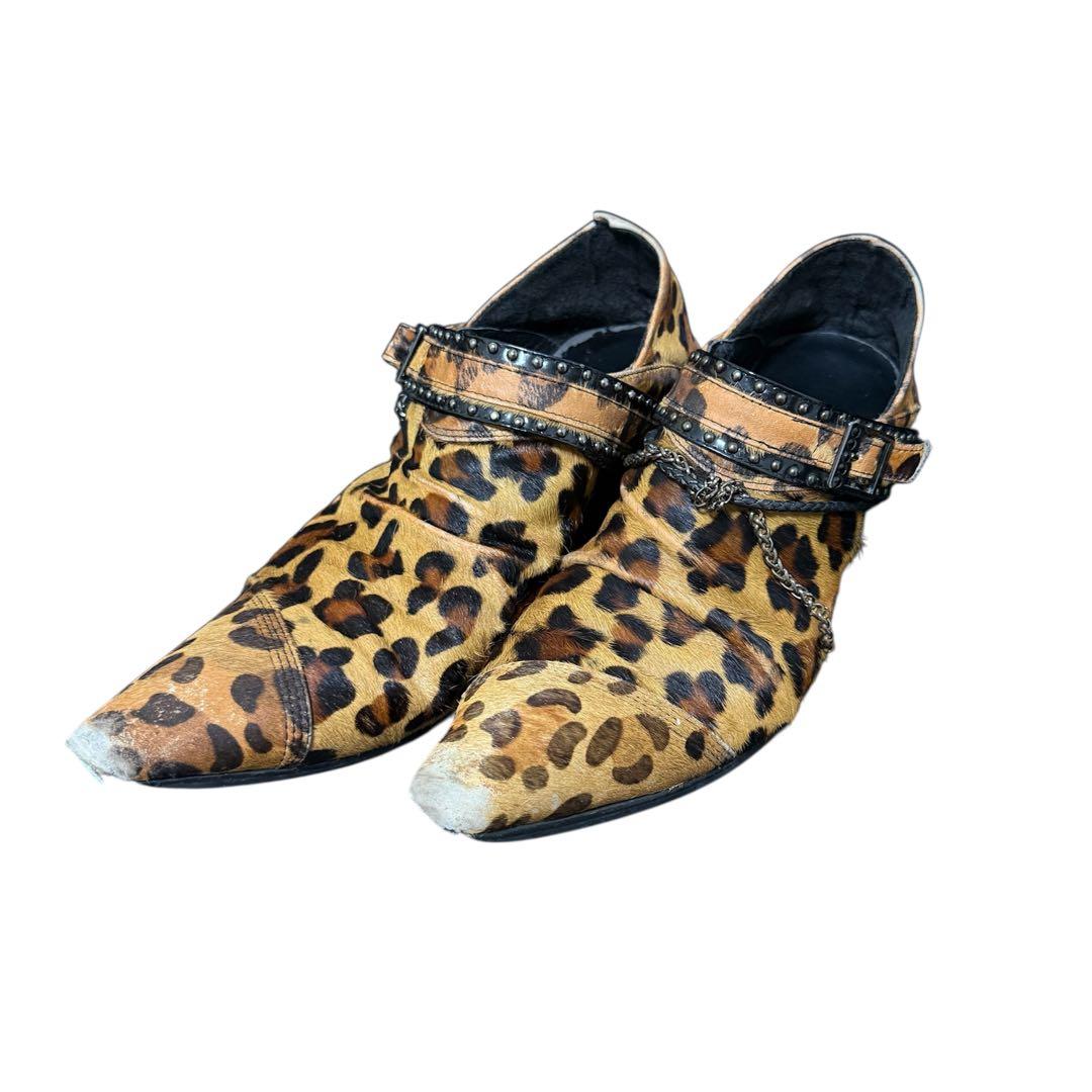 00s y2k Wild party レオパード　ドレスシューズ 平成お兄系