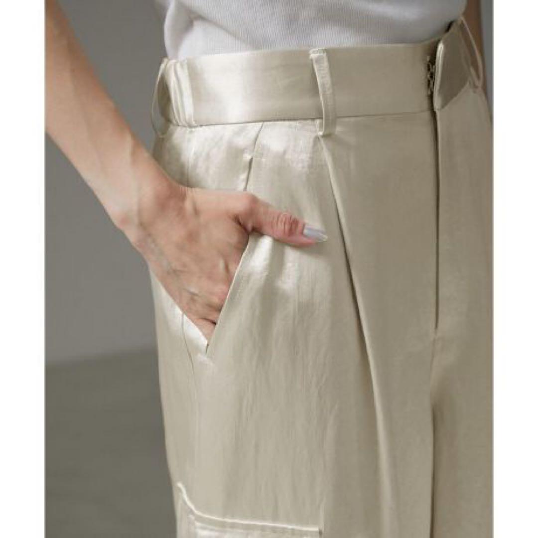 ブライトカーゴパンツ　ブラック＆ホワイト