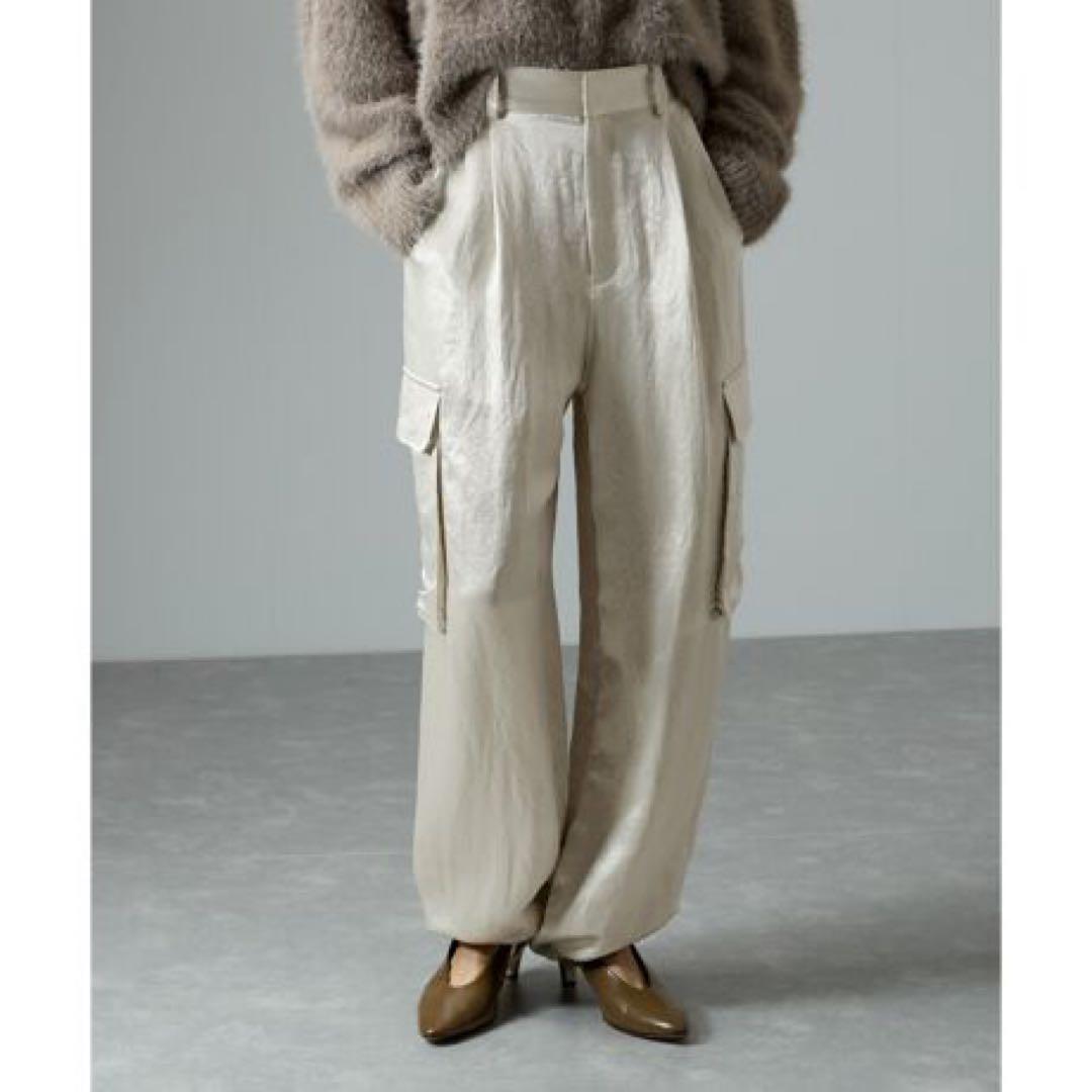 ブライトカーゴパンツ　ブラック＆ホワイト